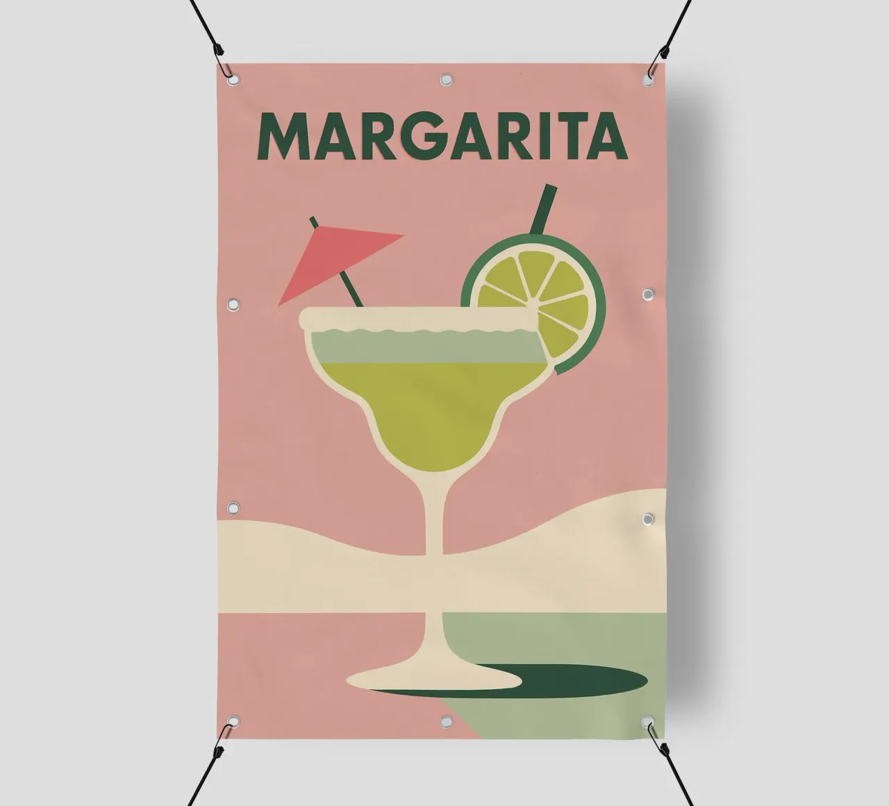Margarita - Acido e iconico telo in pvc da Boissons - Affiches & posters - Retro