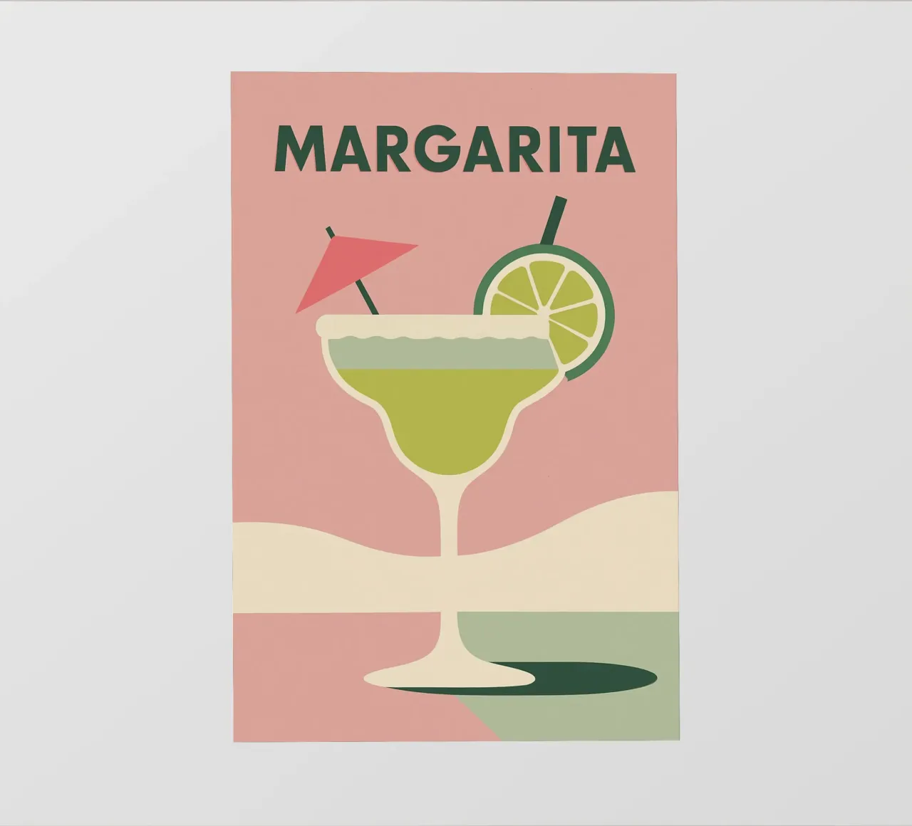 Margarita - Acido e iconico telo in pvc da Boissons - Affiches & posters - Retro