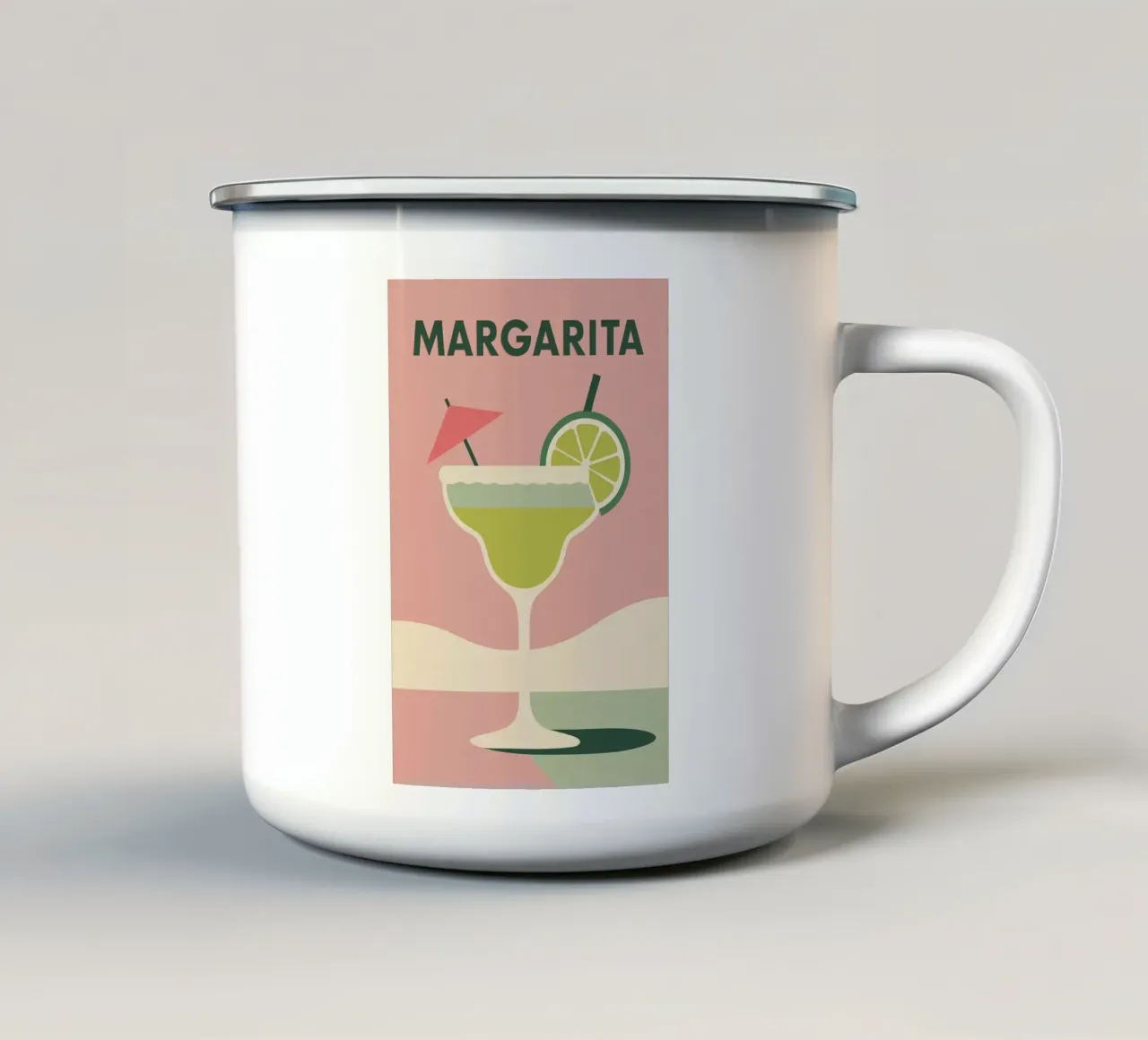 Margarita - Acido e iconico tazza in smalto da Boissons - Affiches & posters - Retro
