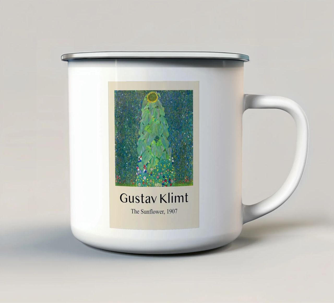 Gustav Klimt tazza in smalto da Kristian