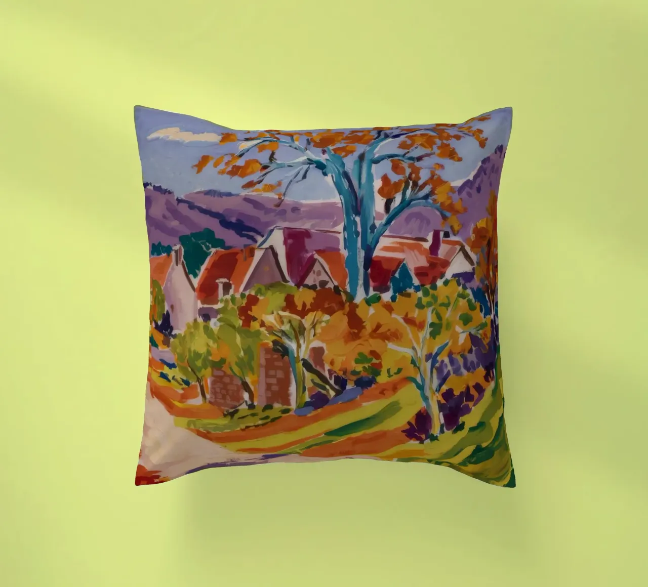 Golden Path Home decorative cushion by Celestial Harmony