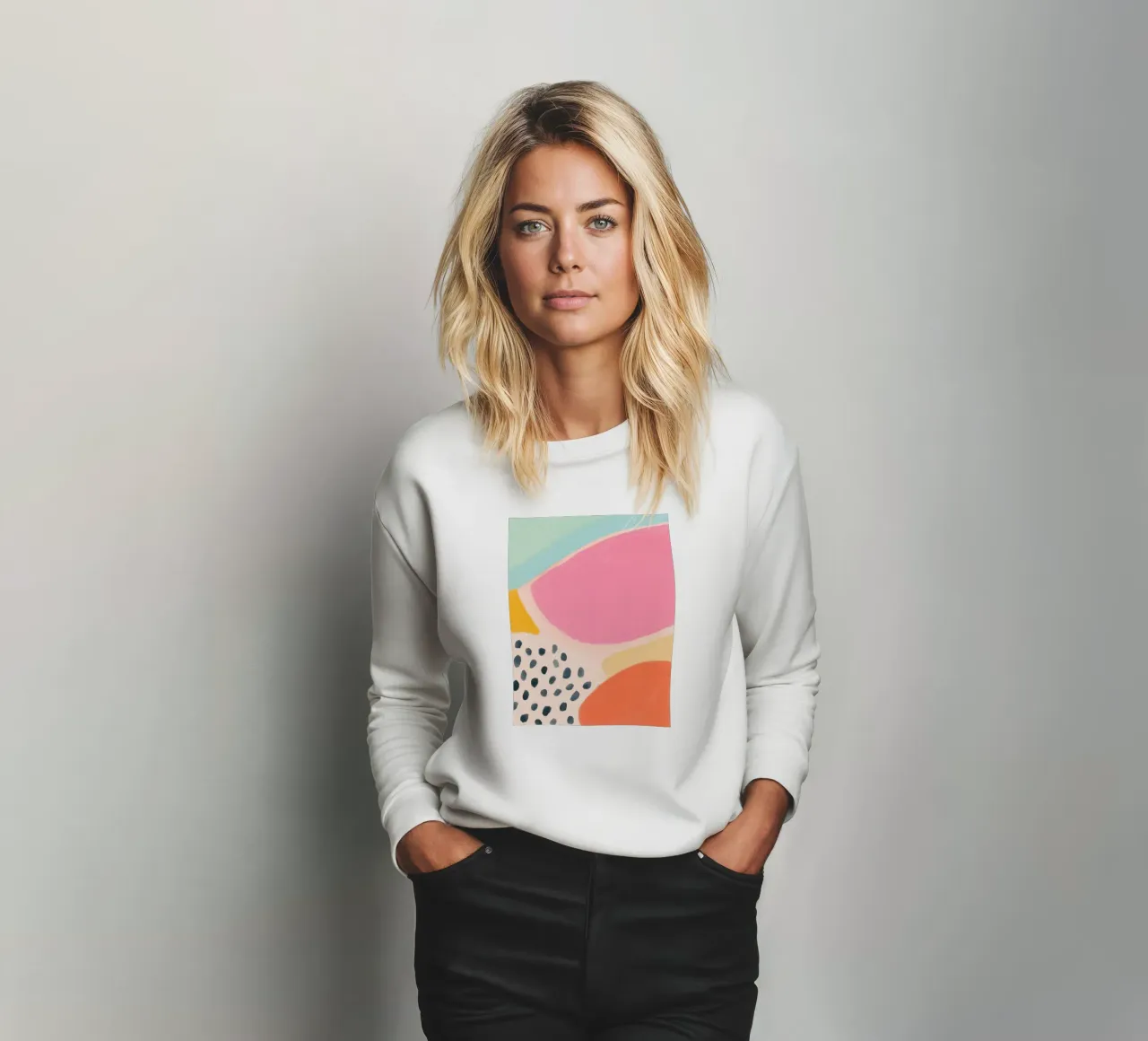 Gioco di colori con i puntini felpa da Carinaprint