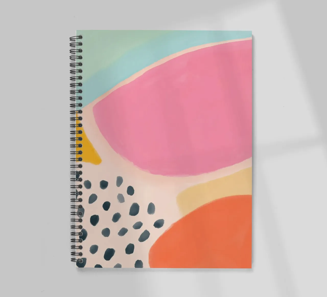 Dots play of colours spiral notebook by Carinaprint