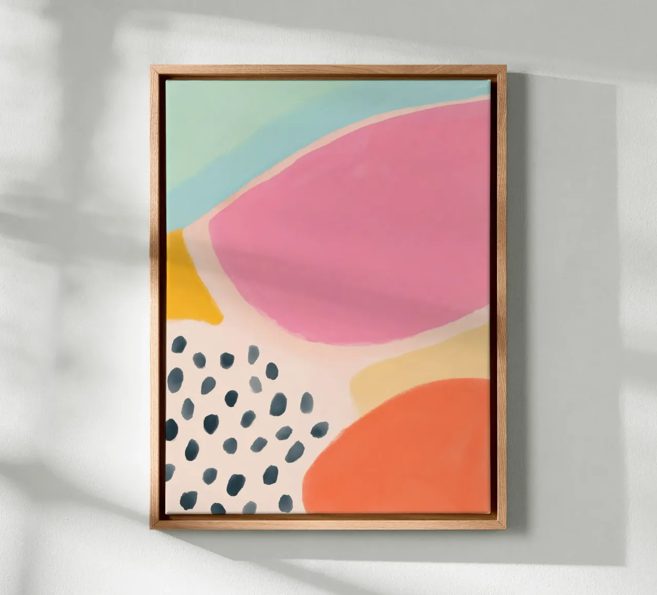 Dots play of colours canvas by Carinaprint