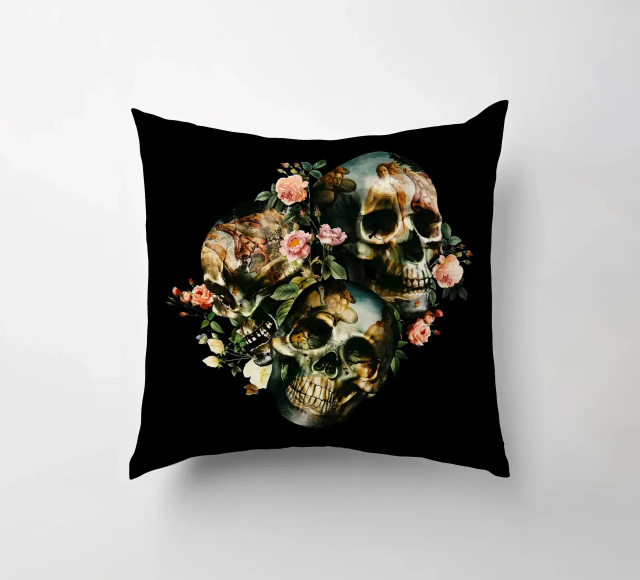 Skull and Venus cuscino da burcukorkmazyurek