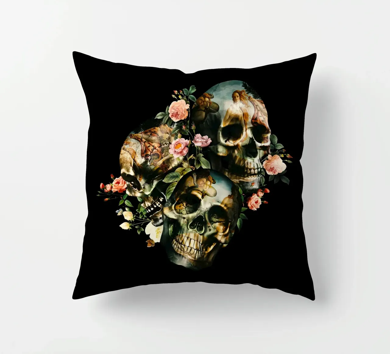 Skull and Venus cuscino da burcukorkmazyurek