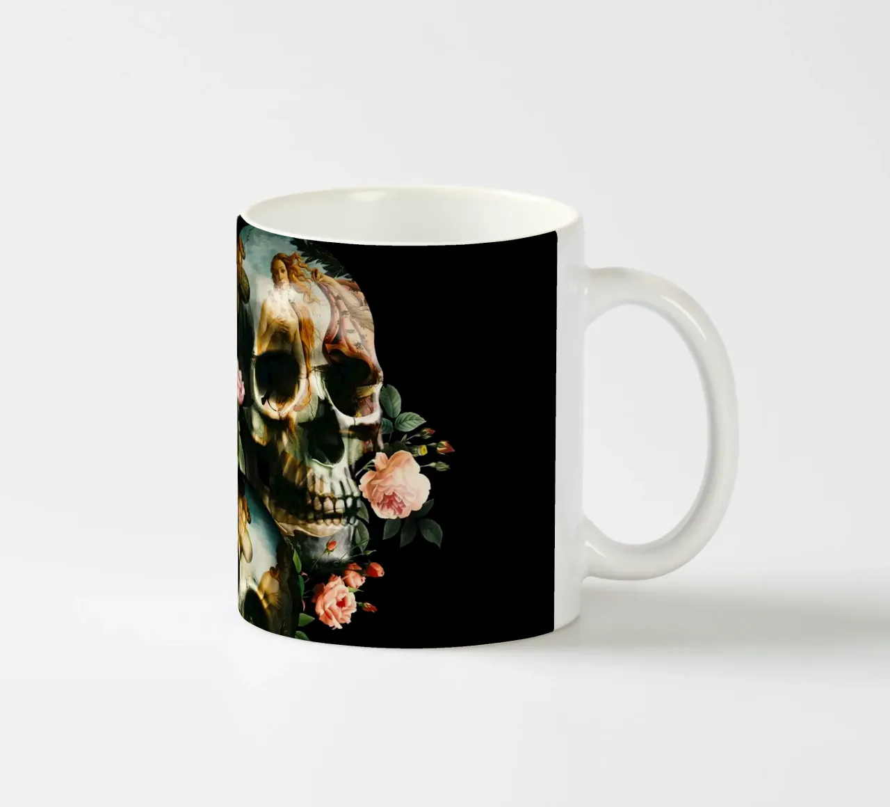 Skull and Venus tazza in ceramica da burcukorkmazyurek