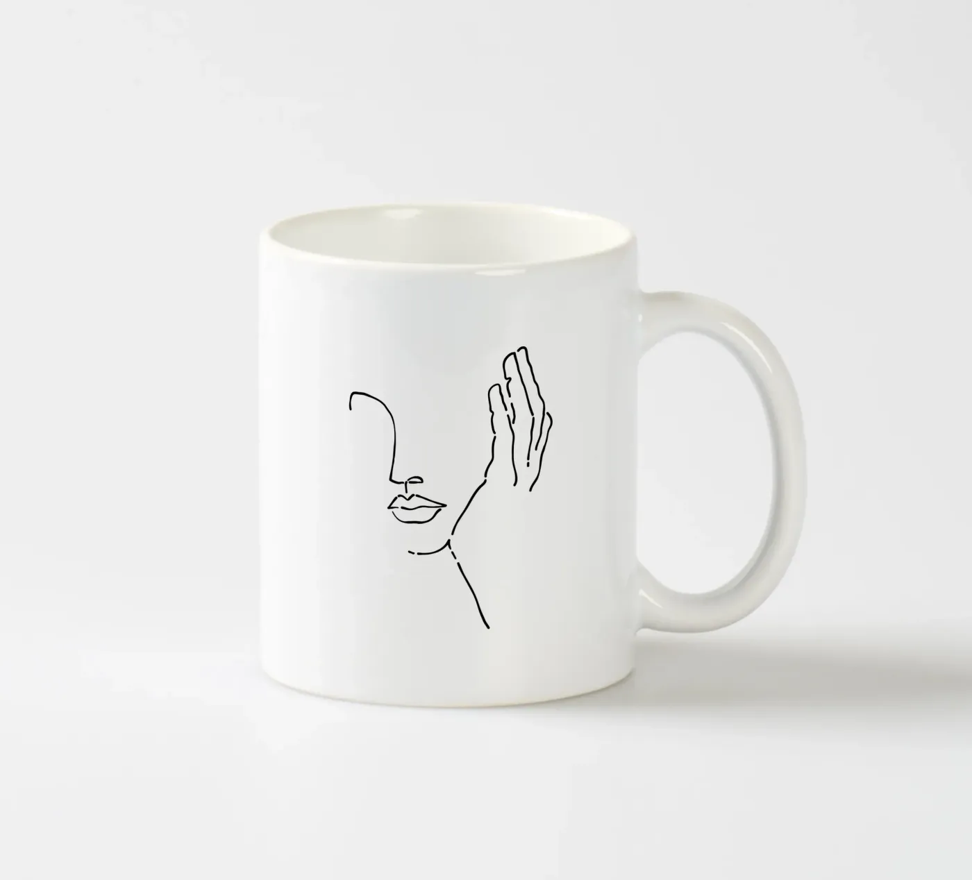 Waiting ceramic mug by Ninhol
