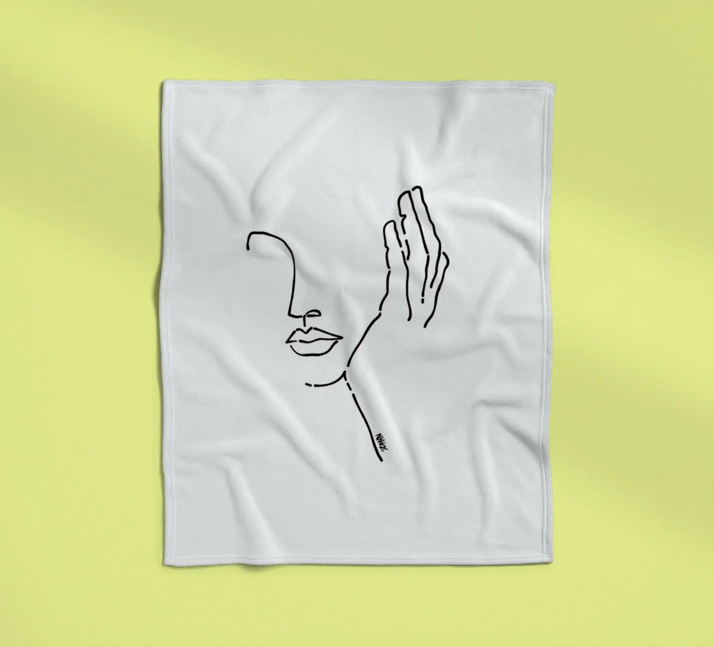 Waiting fleecedeken van Ninhol