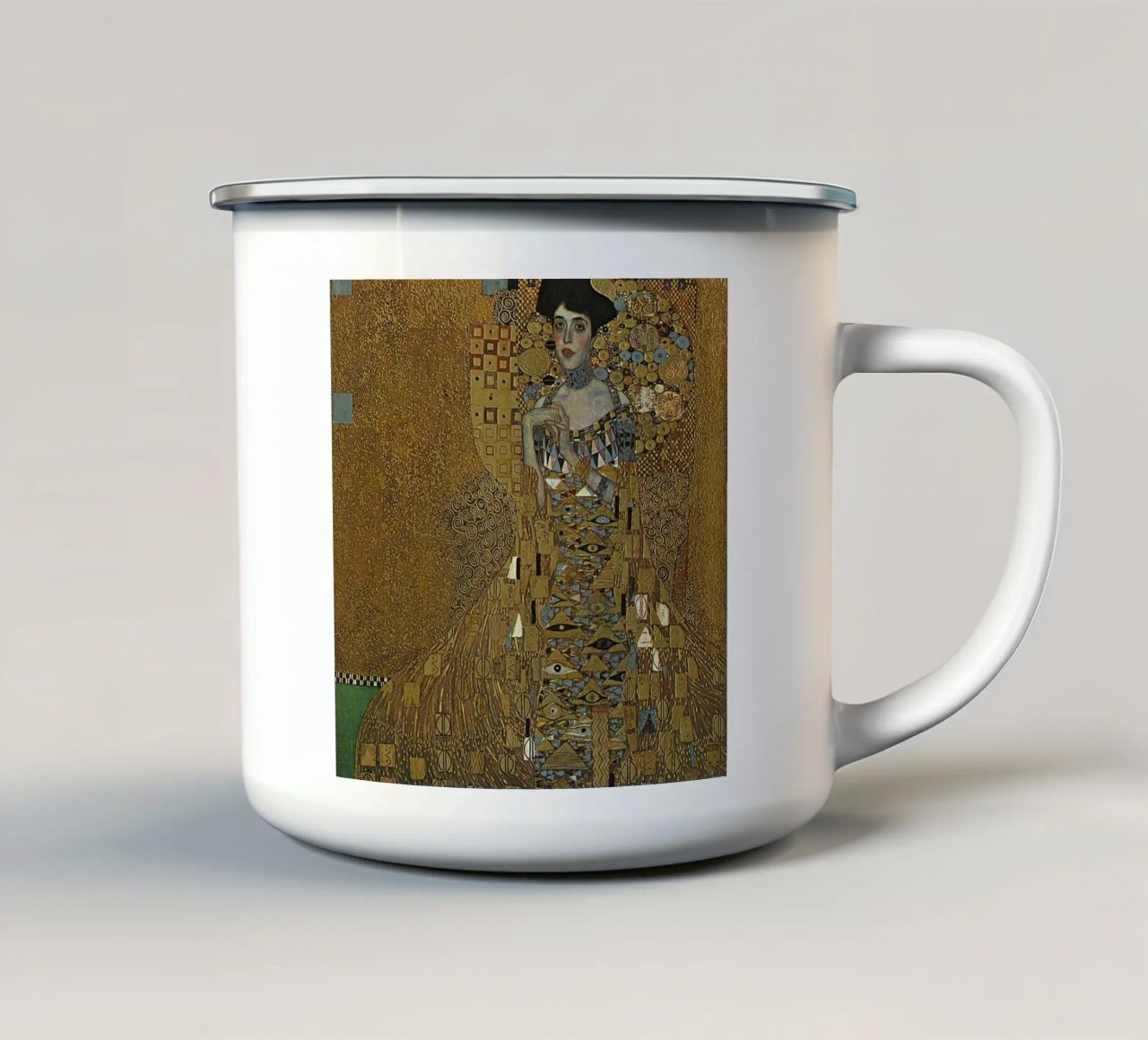 Gustav Klimt tazza in smalto da Kristian
