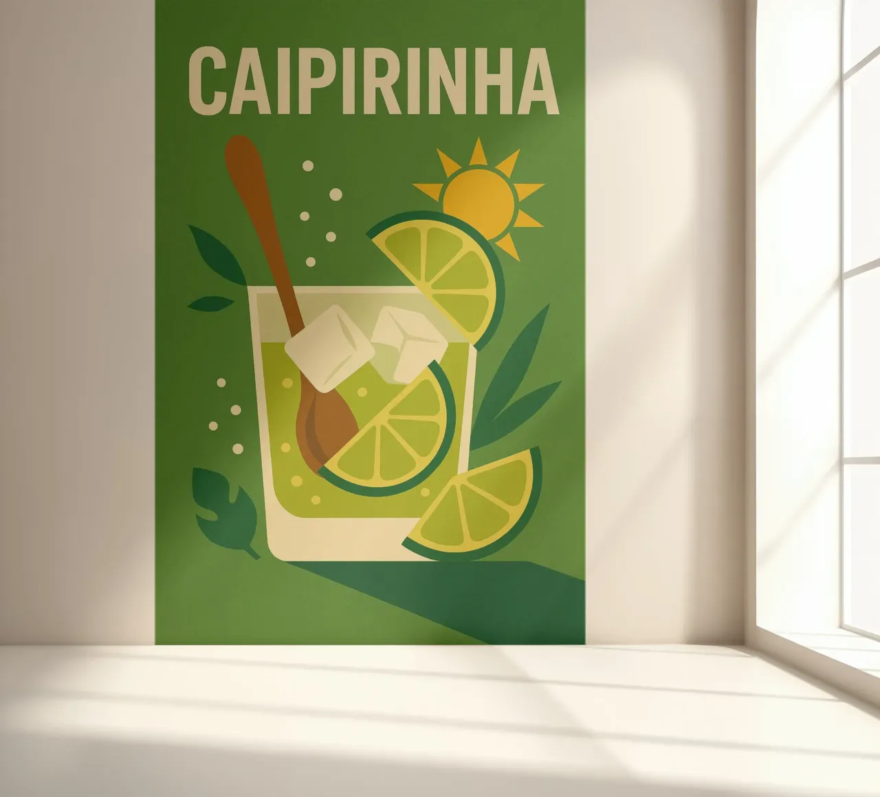 Caipirinha - The soul of Brazil in a sip photo wallpaper by Boissons - Affiches & posters - Retro