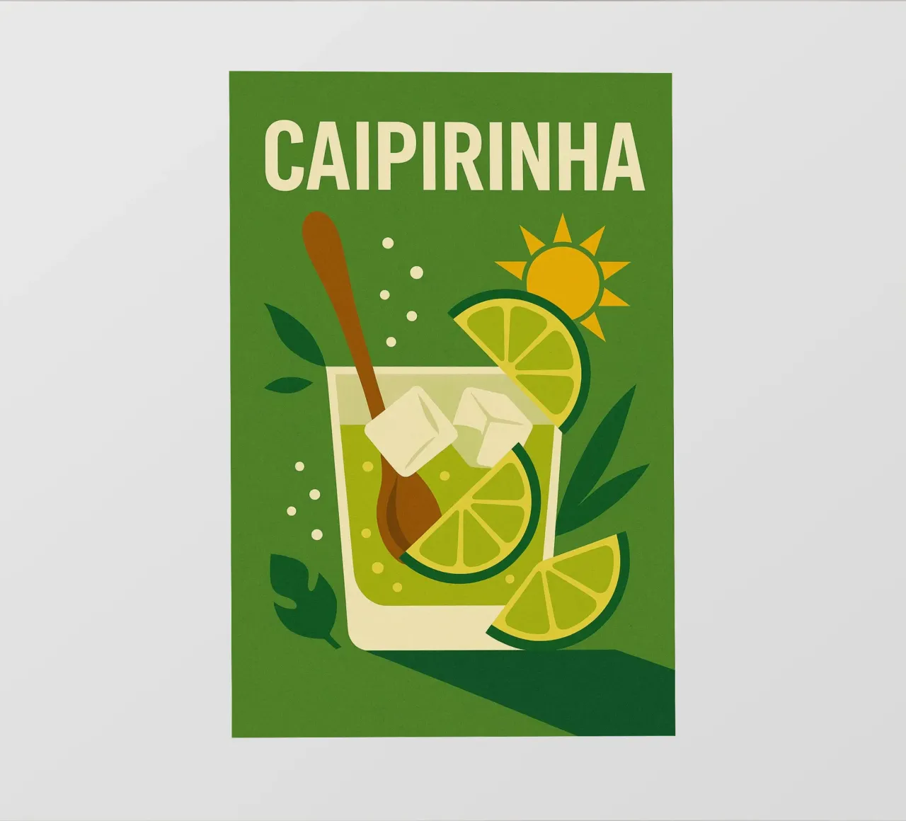Caipirinha - The soul of Brazil in a sip photo wallpaper by Boissons - Affiches & posters - Retro