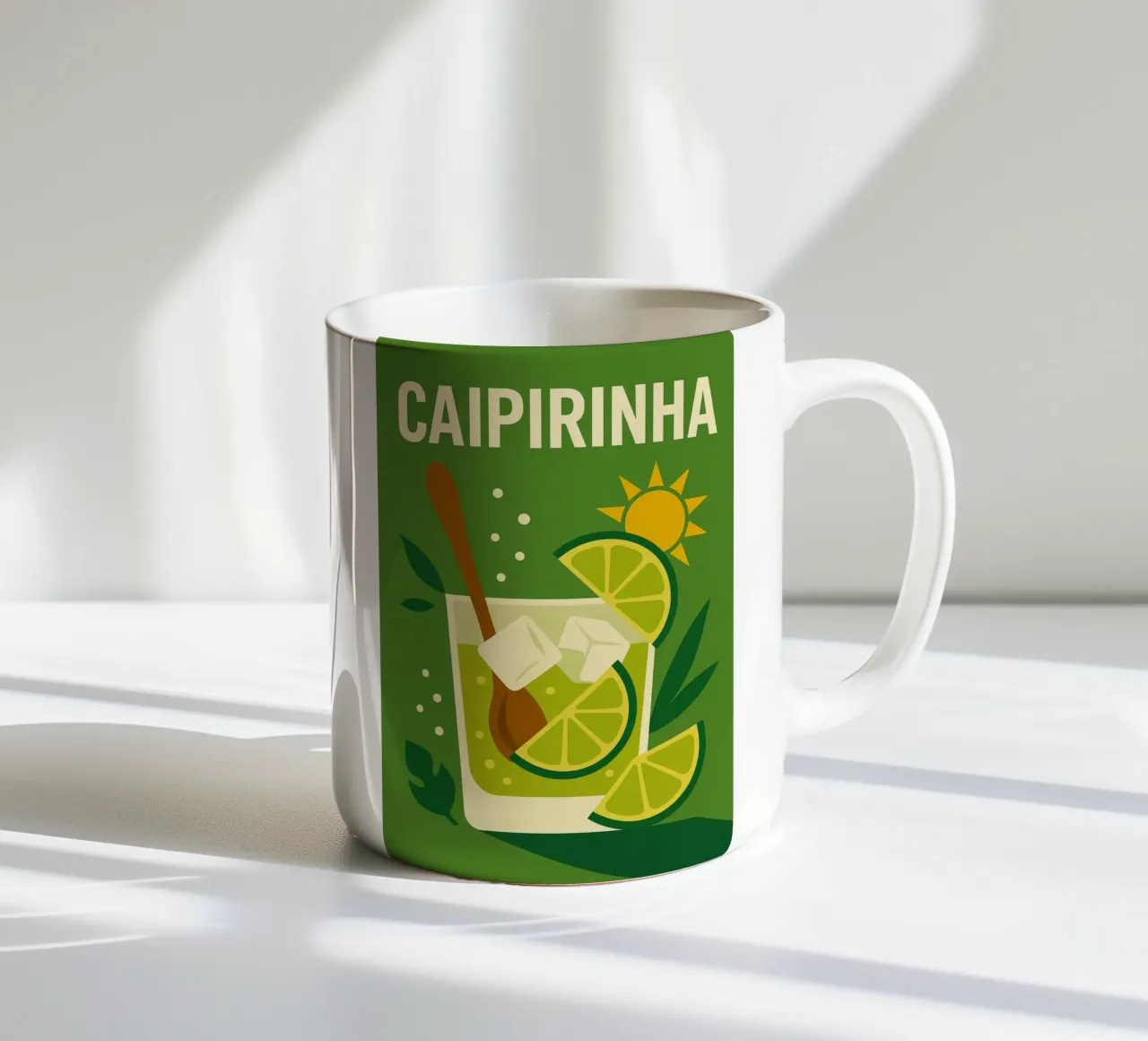 Caipirinha - L'anima del Brasile in un sorso tazza in ceramica da Boissons - Affiches & posters - Retro