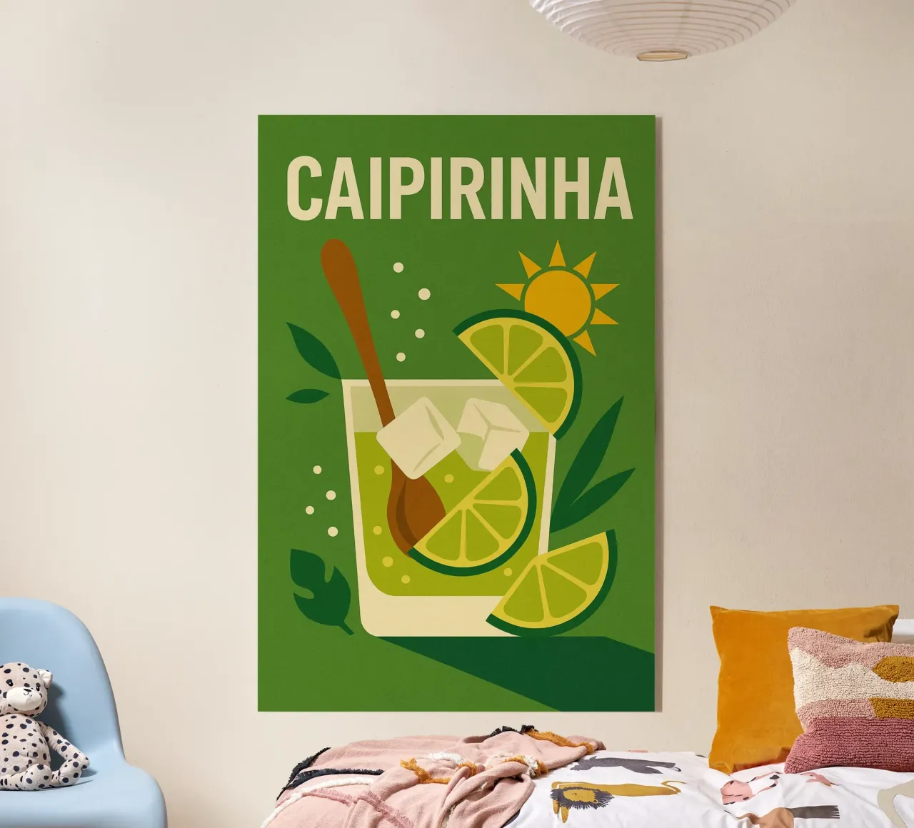 Caipirinha - L'anima del Brasile in un sorso plexiglass da Boissons - Affiches & posters - Retro