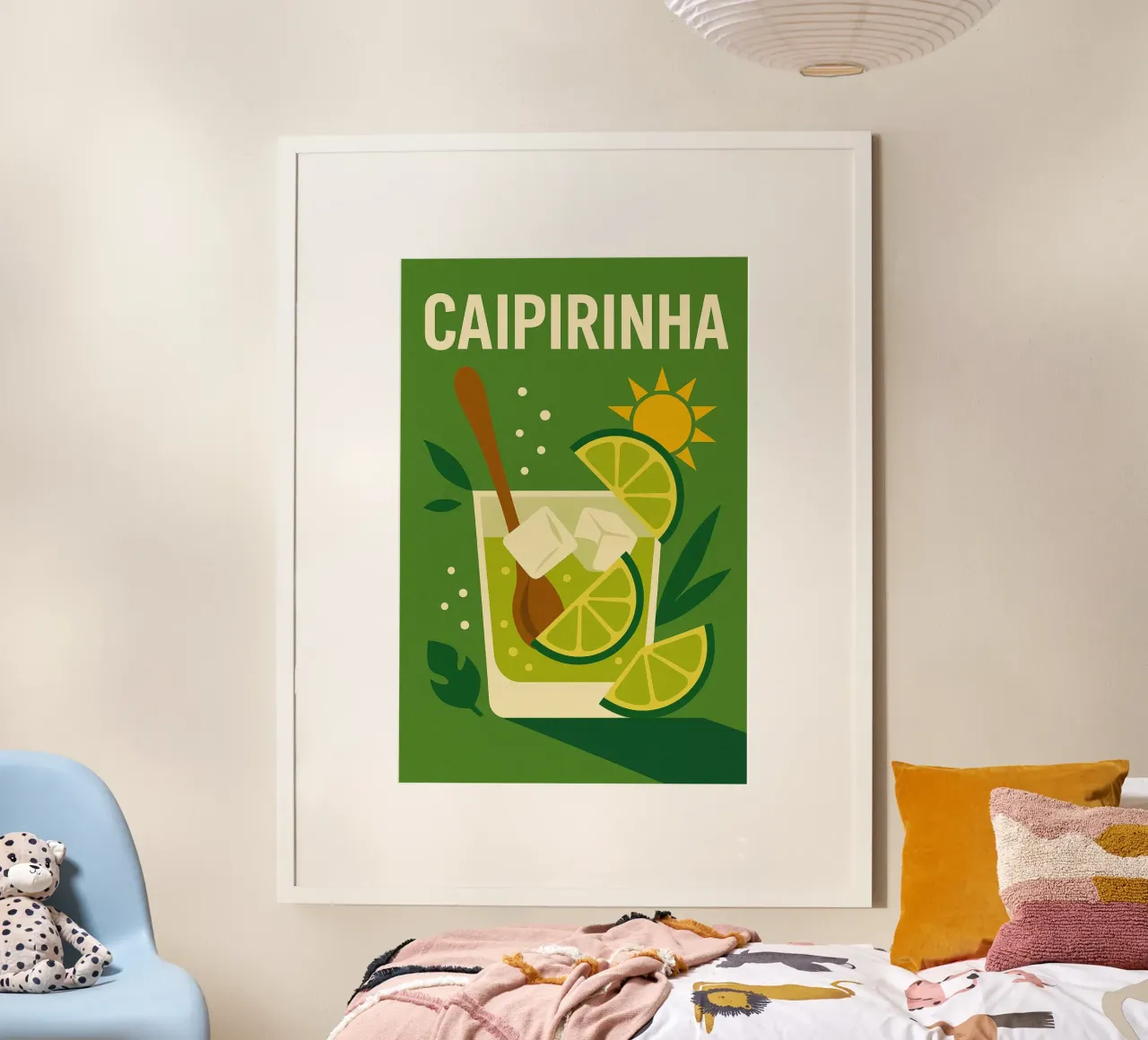 Caipirinha - L'anima del Brasile in un sorso poster con telaio in plastica da Boissons - Affiches & posters - Retro