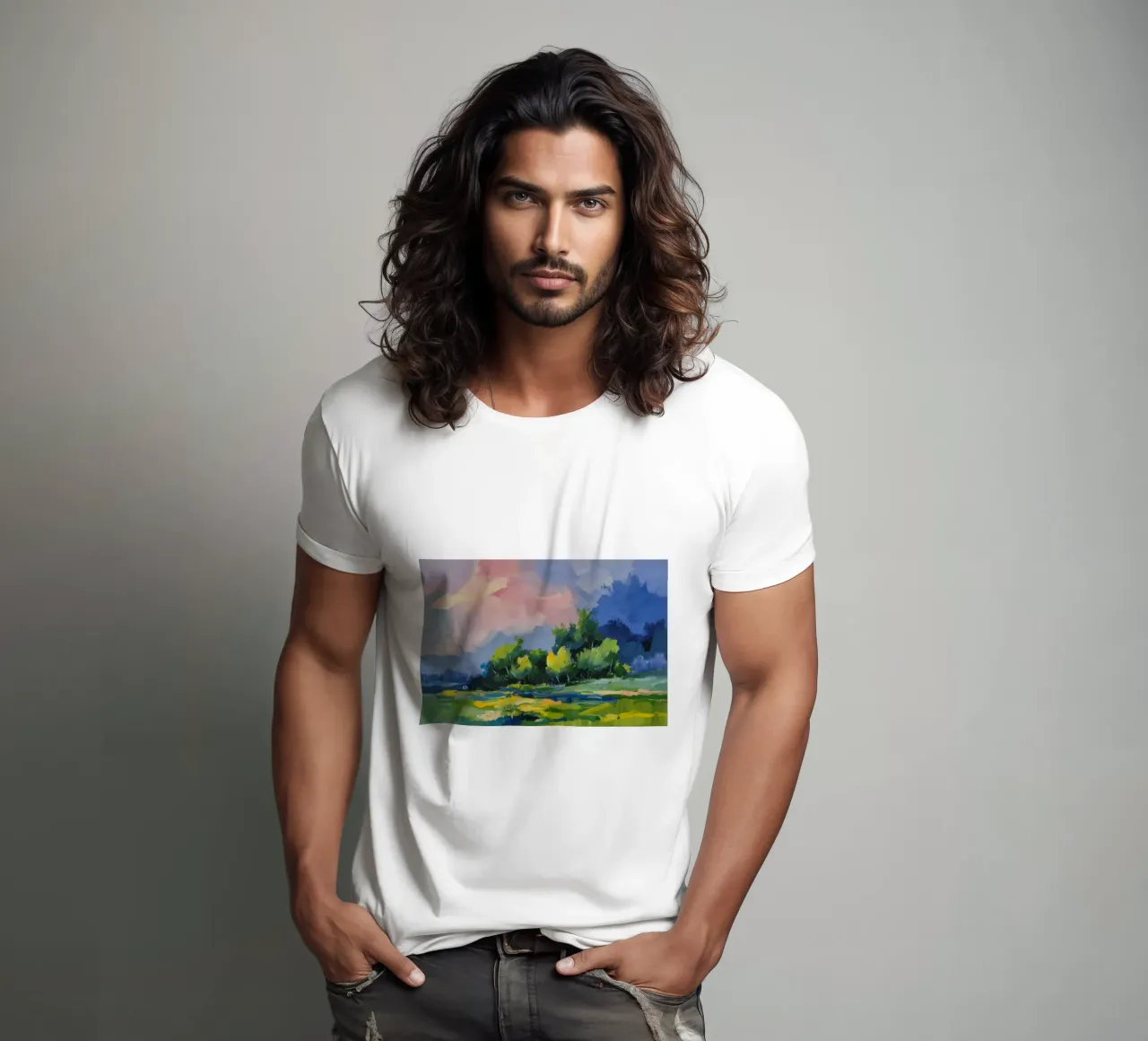 Cime della foresta crepuscolare t-shirt da Celestial Harmony