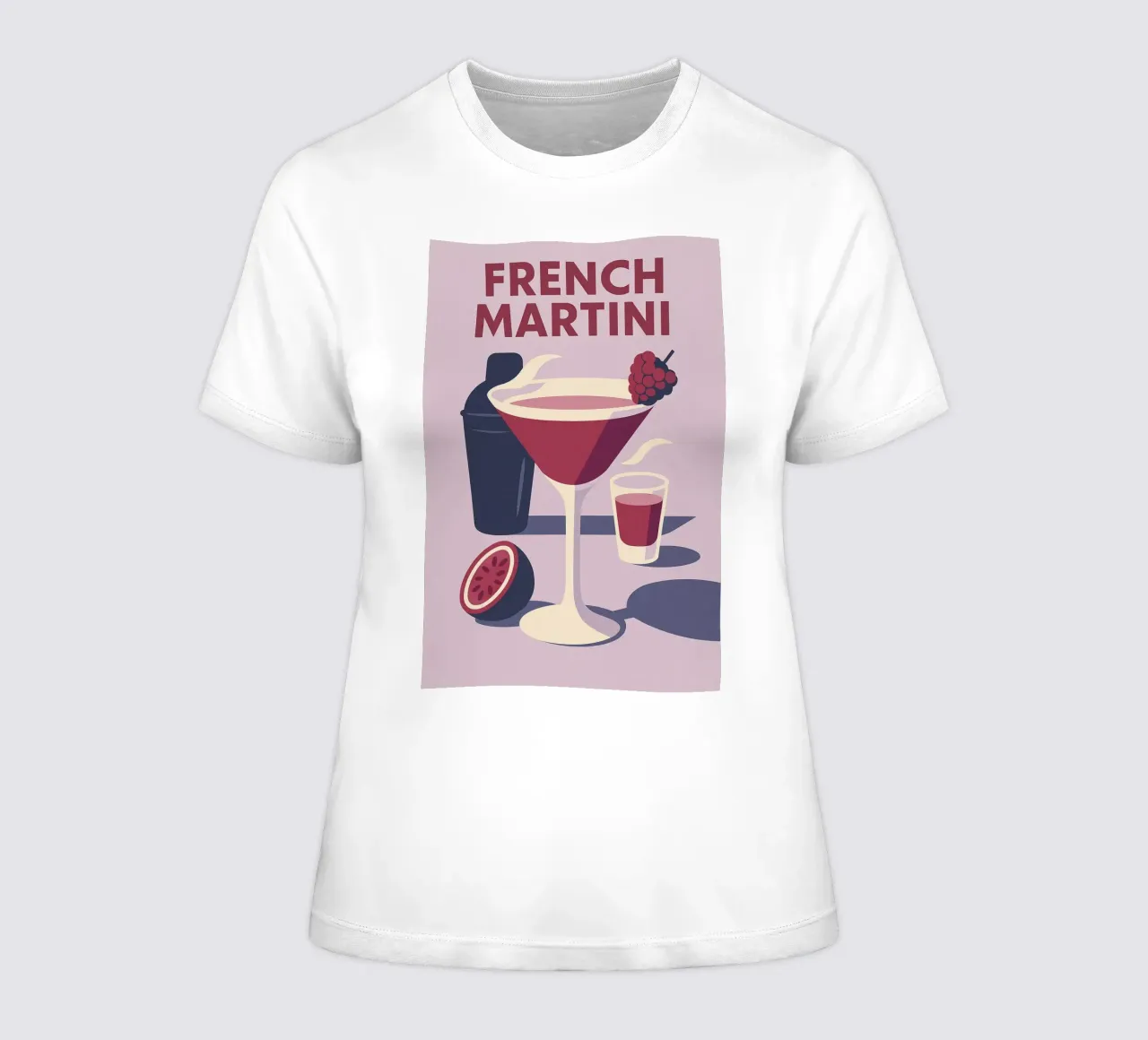 French Martini - French elegance women's fitted t-shirt by Boissons - Affiches & posters - Retro