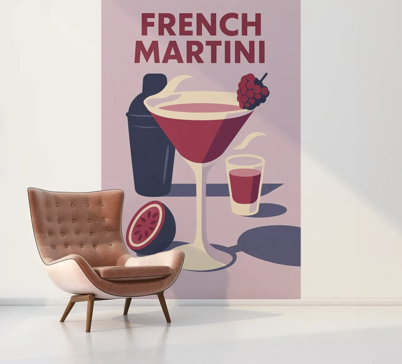 Martini francese - Eleganza francese carta da parati fotografica da Boissons - Affiches & posters - Retro