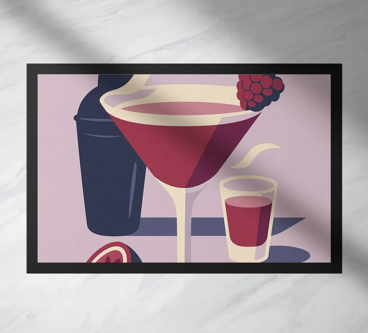 Martini francese - Eleganza francese zerbino da Boissons - Affiches & posters - Retro