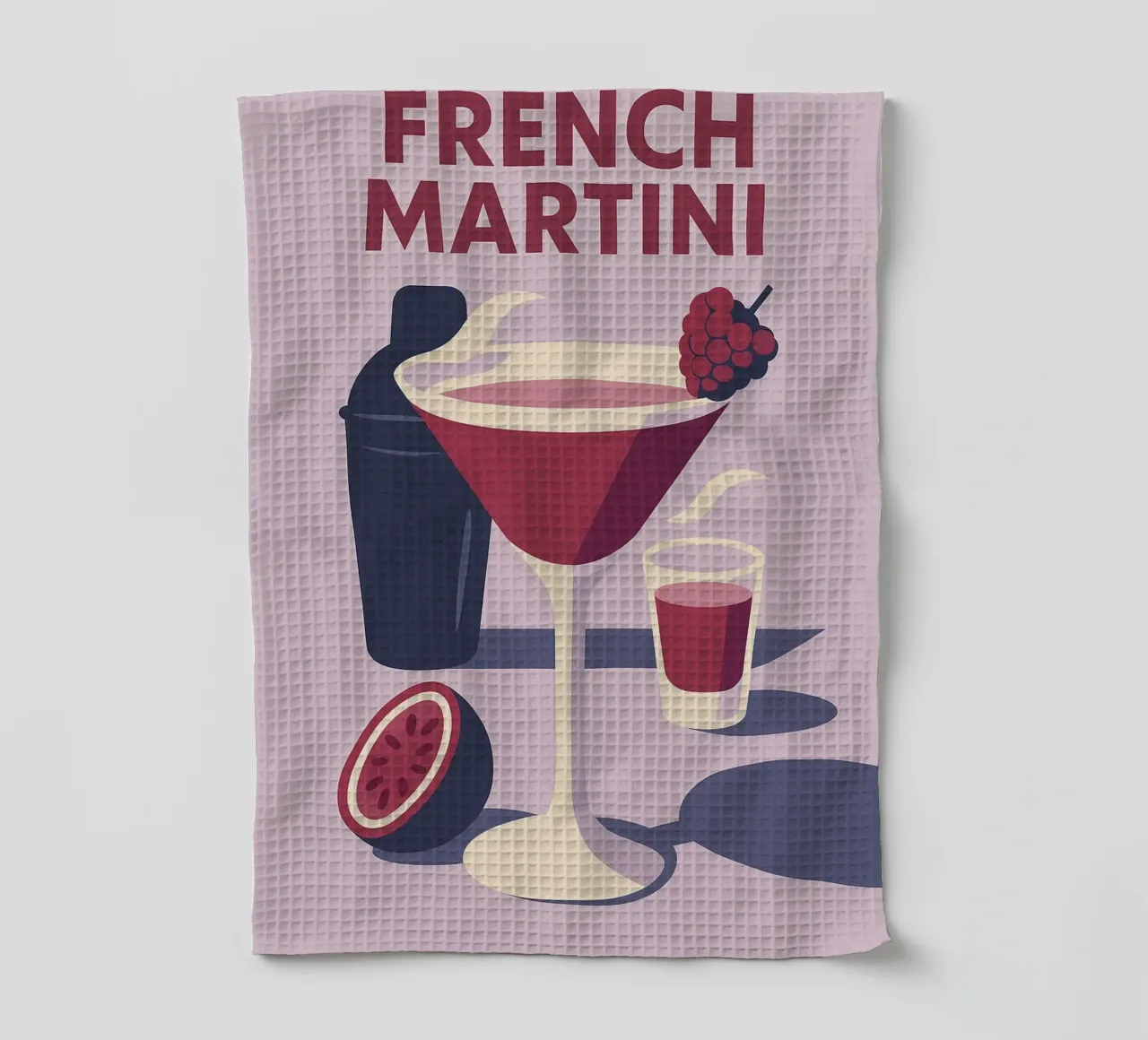 Martini francese - Eleganza francese canovaccio da cucina da Boissons - Affiches & posters - Retro