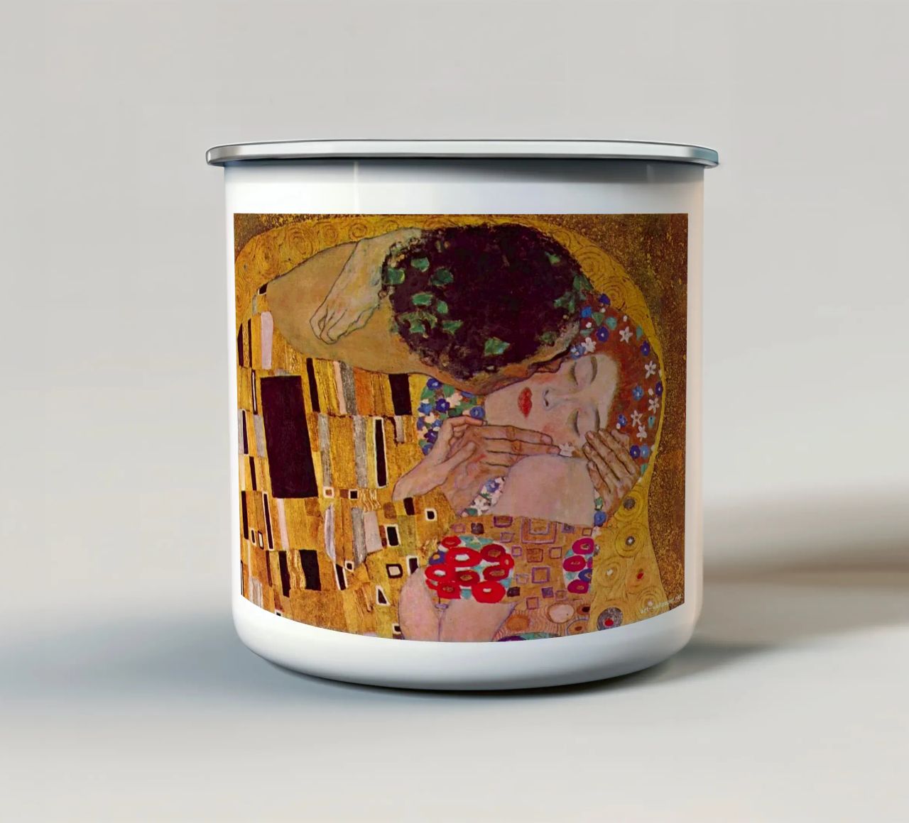 Gustav Klimt tazza in smalto da Kristian