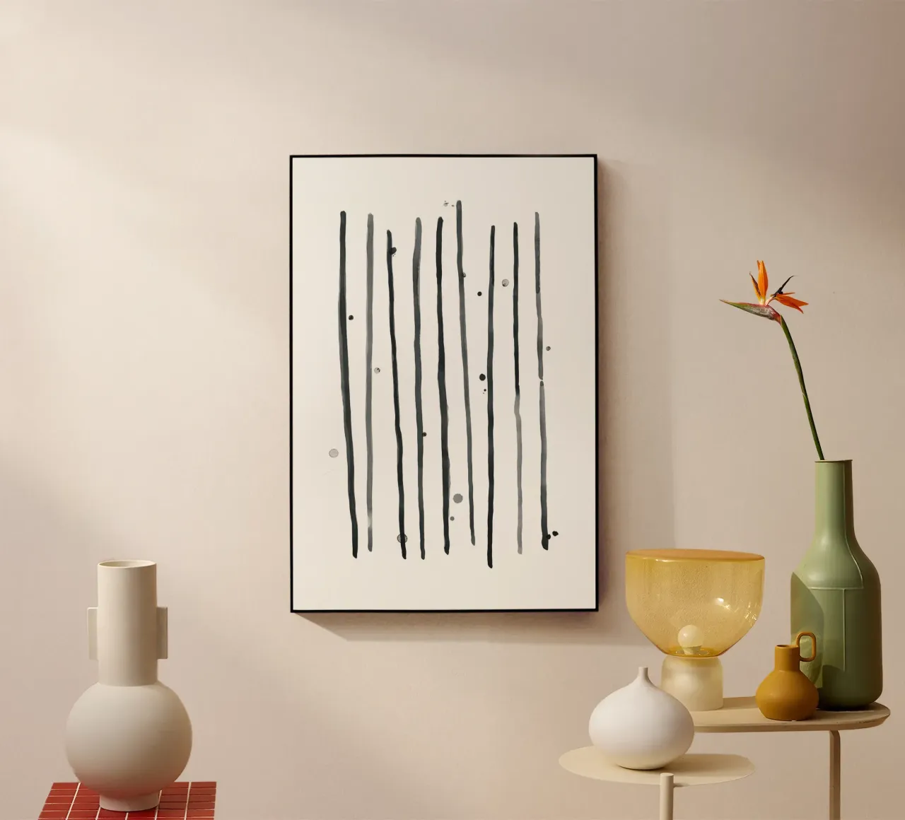 Astrazione acquerello 2 - Bianco e nero plexiglass da NouveauPrints