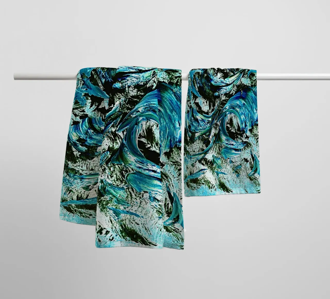 IDEAL GIFT 50 invers asciugamano da bagno da Thierry Vobmann Abstract painting