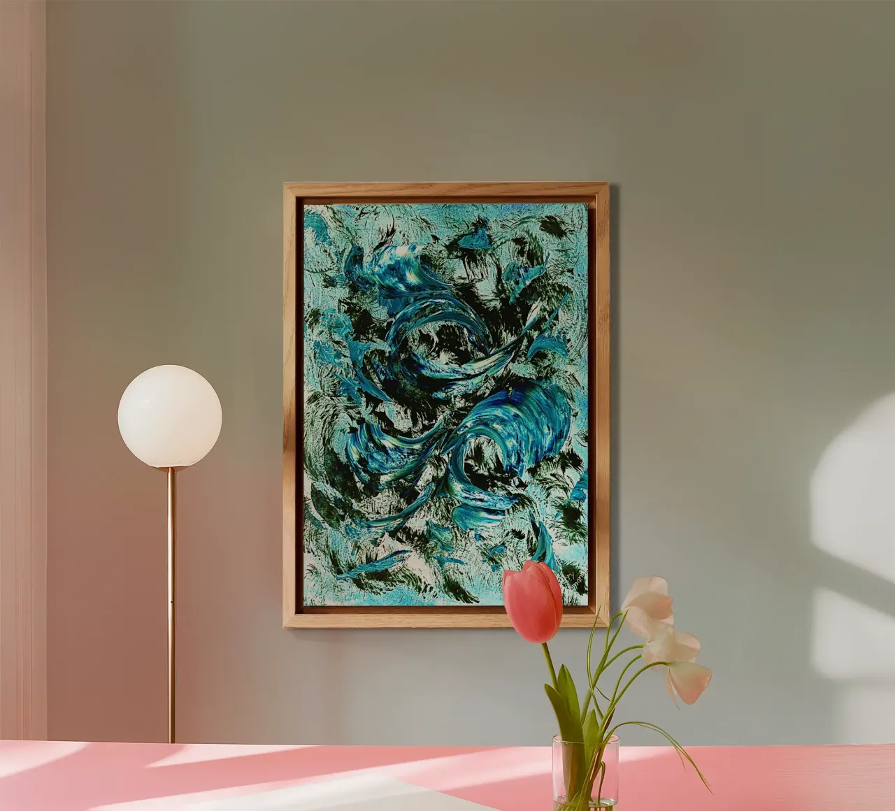 IDEAL GIFT 50 invers alluminio dibond da Thierry Vobmann Abstract painting