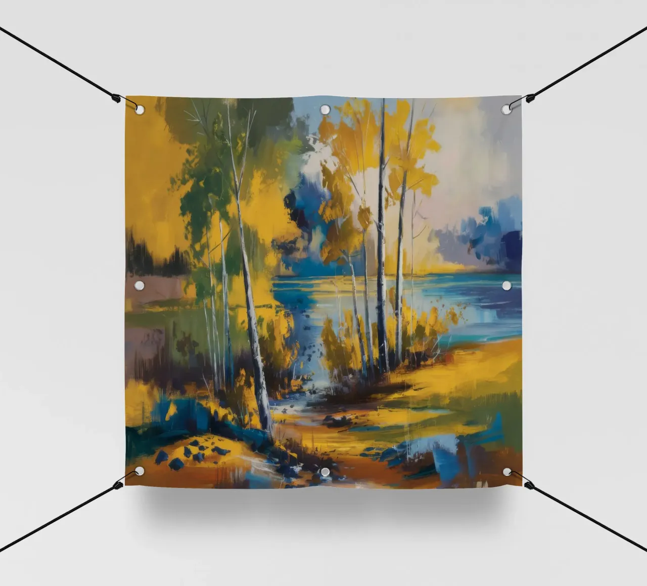 Riflesso del lago d'ambra telo in pvc da Celestial Harmony