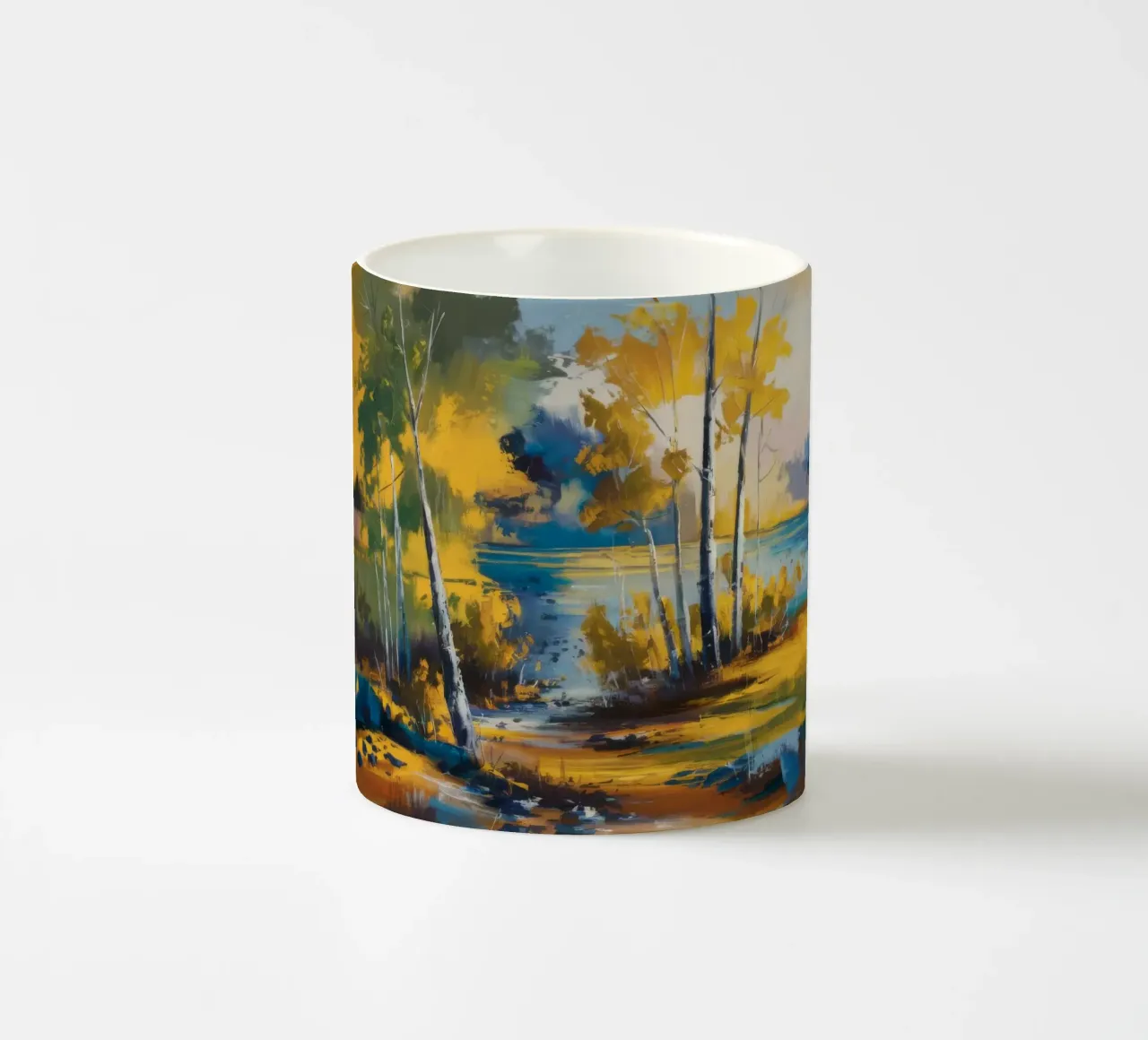 Riflesso del lago d'ambra tazza in ceramica da Celestial Harmony
