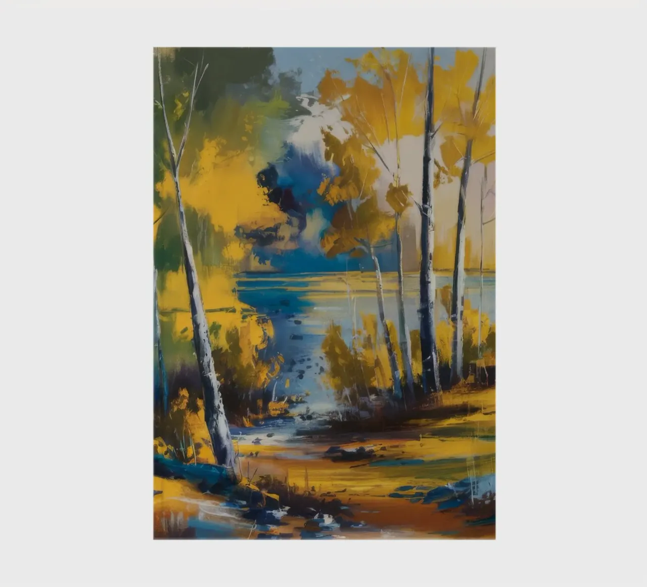 Amber Lake Reflection notebook by Celestial Harmony