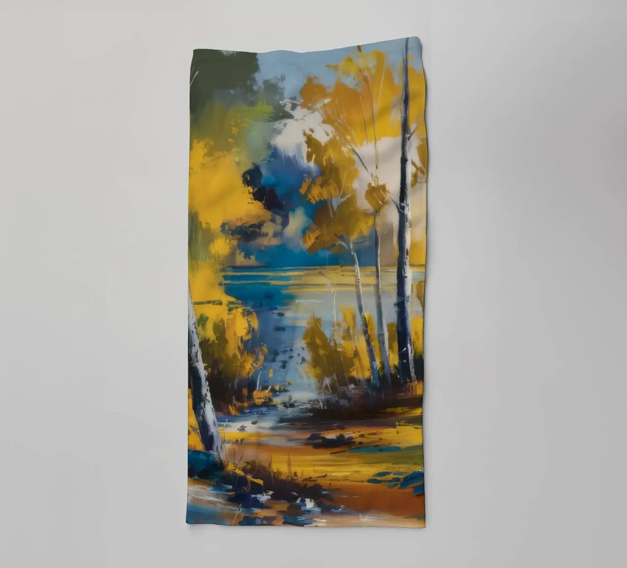 Amber Lake Reflection towel by Celestial Harmony