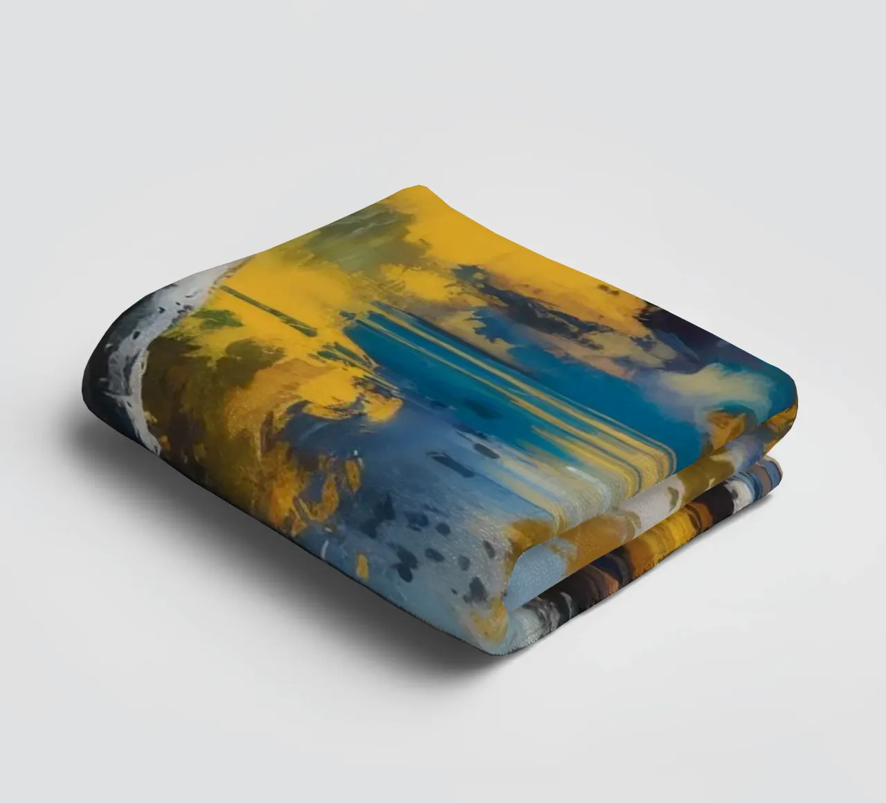 Amber Lake Reflection towel by Celestial Harmony