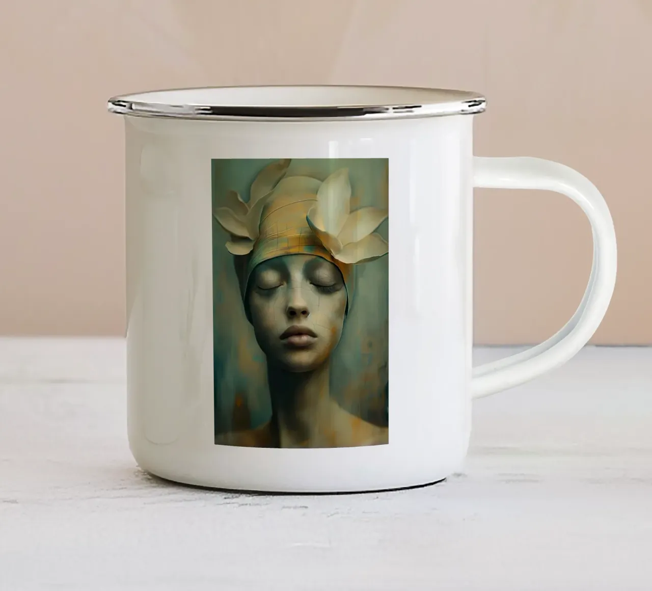 Arte da parete di Imagine tazza in smalto da Imagine
