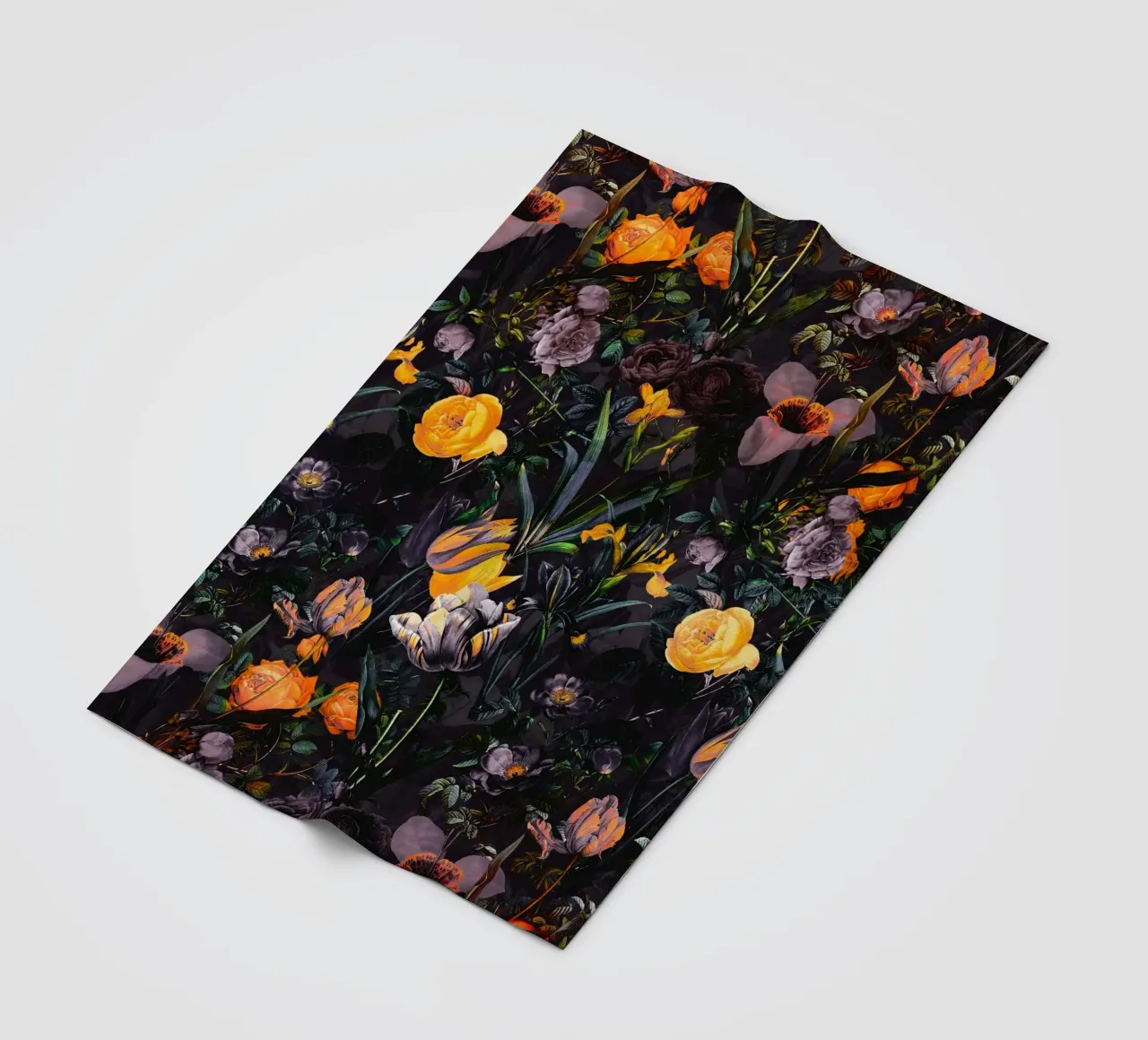 Night Forest II fleece blanket by burcukorkmazyurek