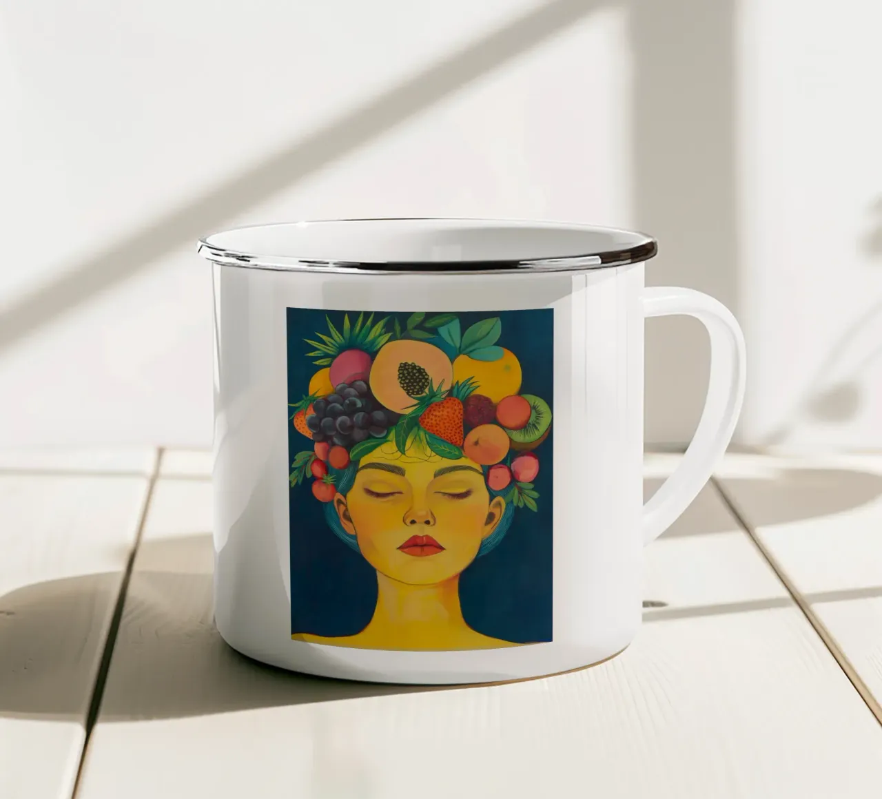Arte da parete di Imagine tazza in smalto da Imagine