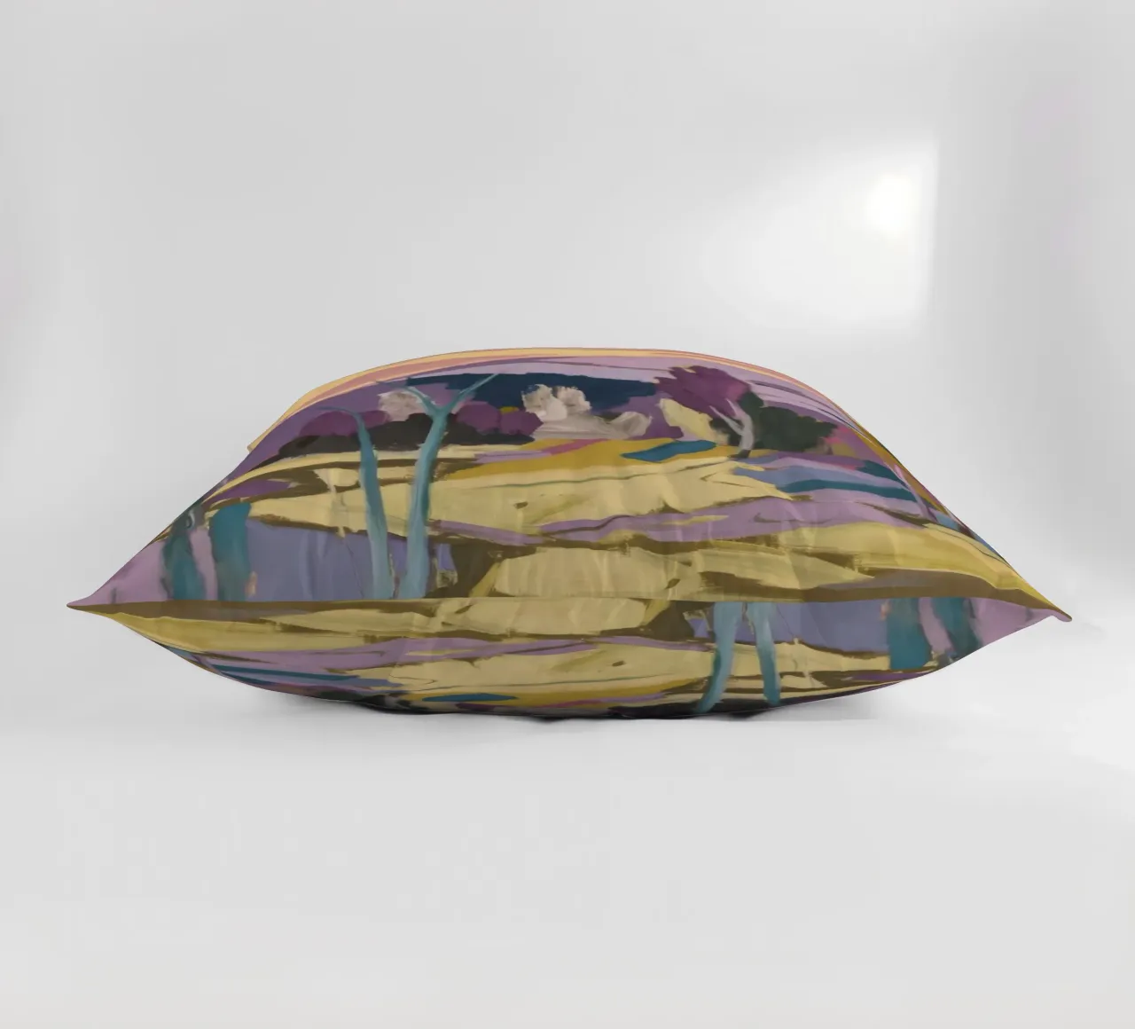 Pastel Hill Dreamscape decorative cushion by Celestial Harmony