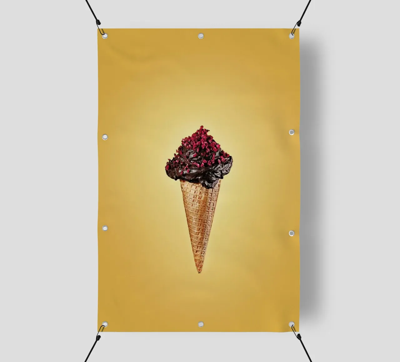 Chocolate Icecream telo in pvc da neon* fotografie