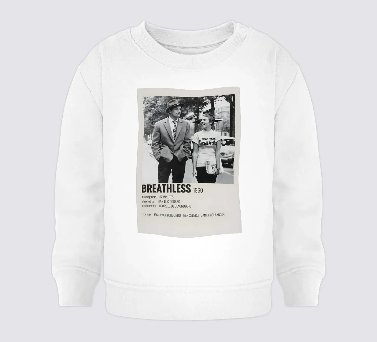 BREATHLESS 1960 felpa neonato da MVFminimalist