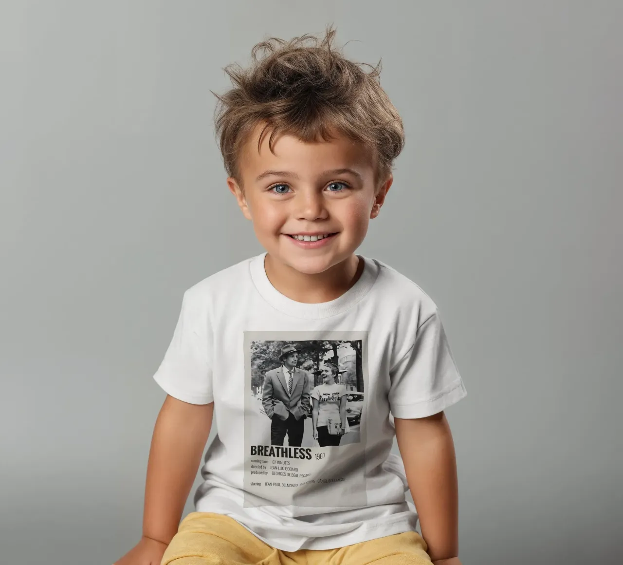 BREATHLESS 1960 kids t-shirt by MVFminimalist