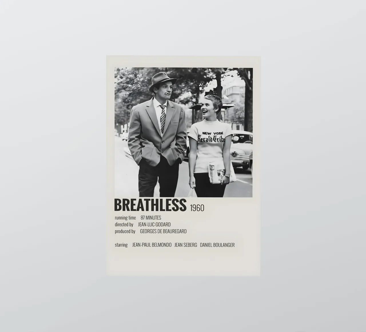 BREATHLESS 1960 sticker by MVFminimalist