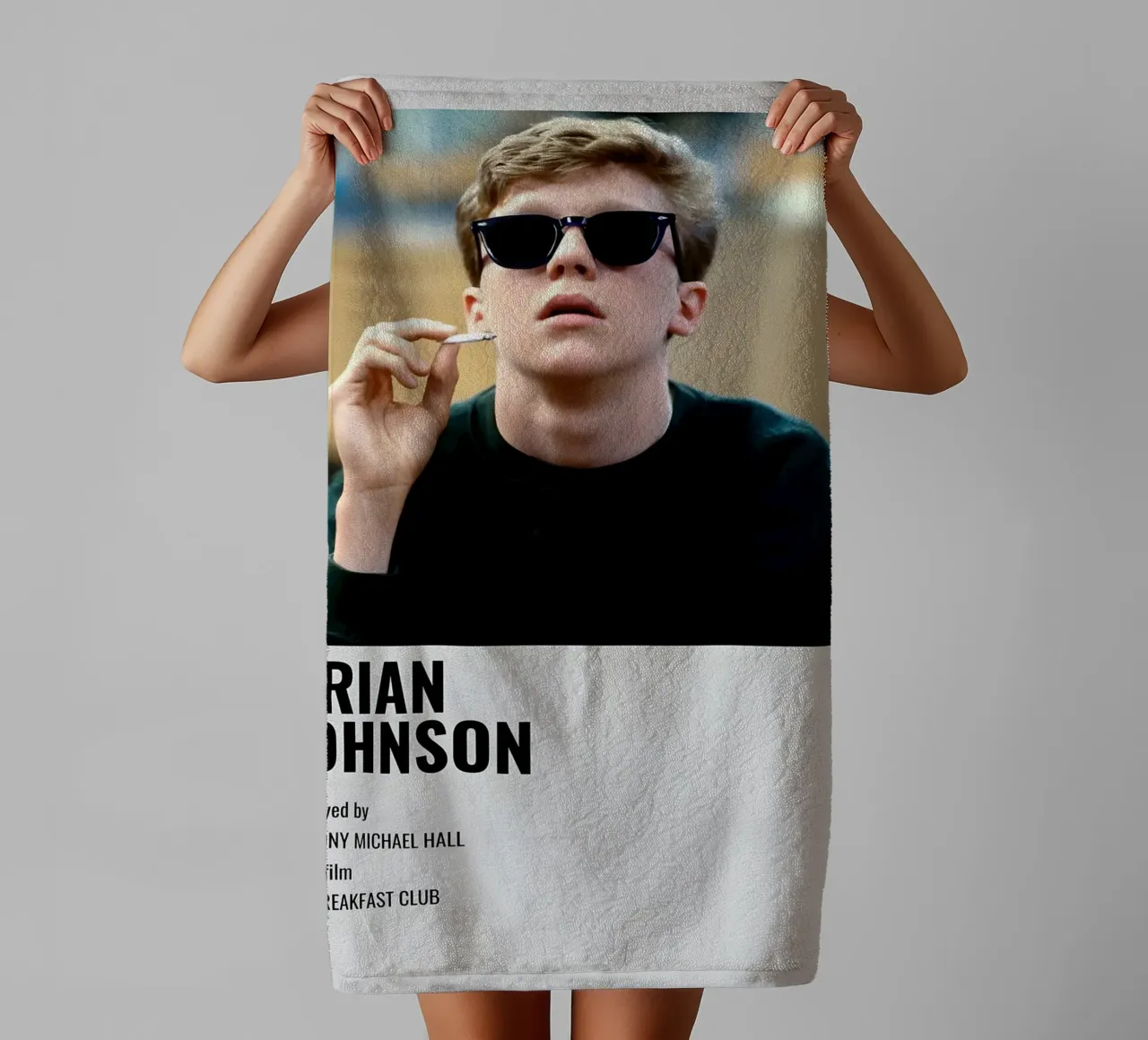 BRIAN JOHNSON asciugamano da bagno da MVFminimalist