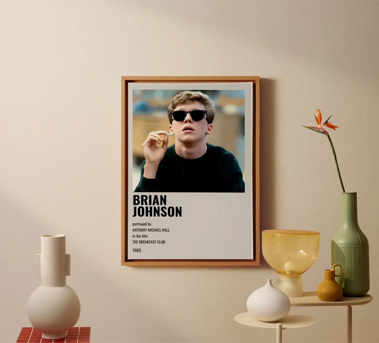 BRIAN JOHNSON tela con Cornice a cassetta da MVFminimalist