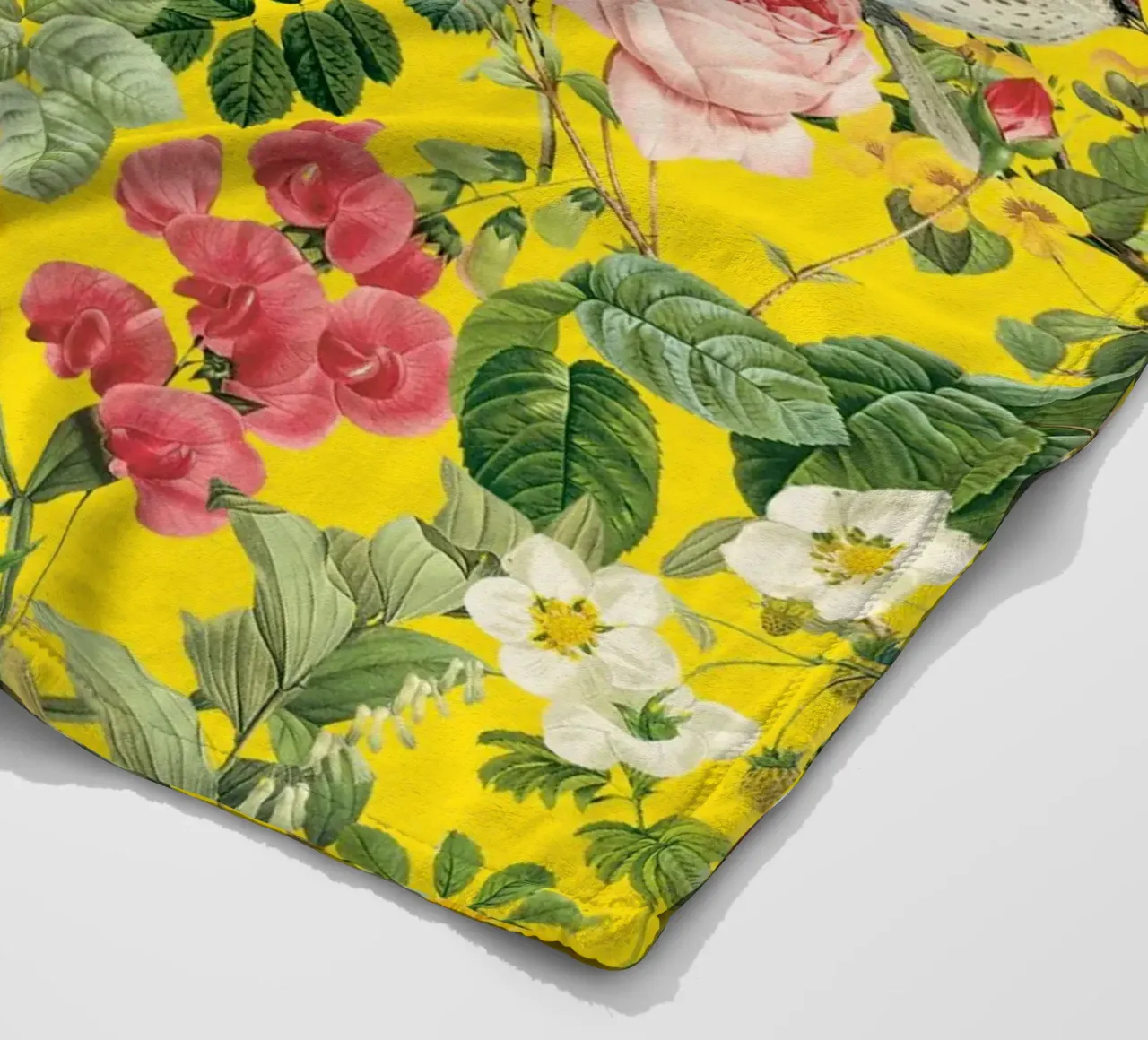 Floral and Birds - Colorful coperta in pile da burcukorkmazyurek