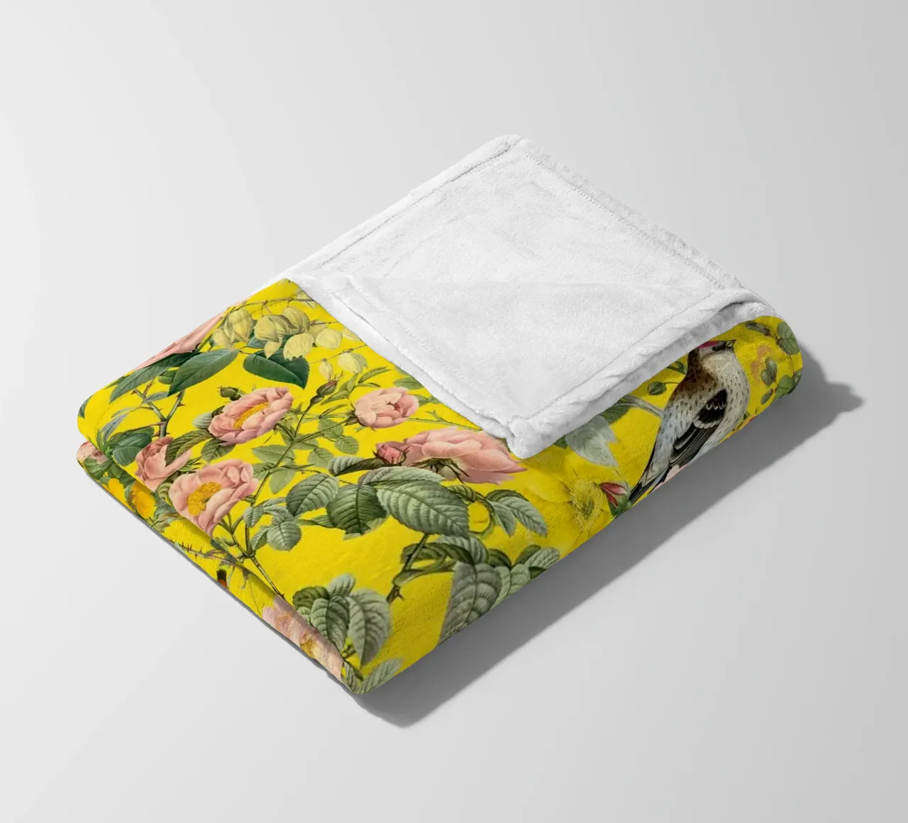 Floral and Birds - Colorful coperta in pile da burcukorkmazyurek