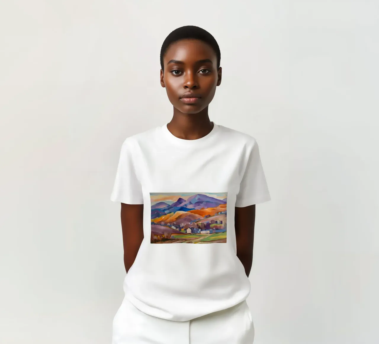 Borgo della Valle d'Autunno t-shirt da Celestial Harmony