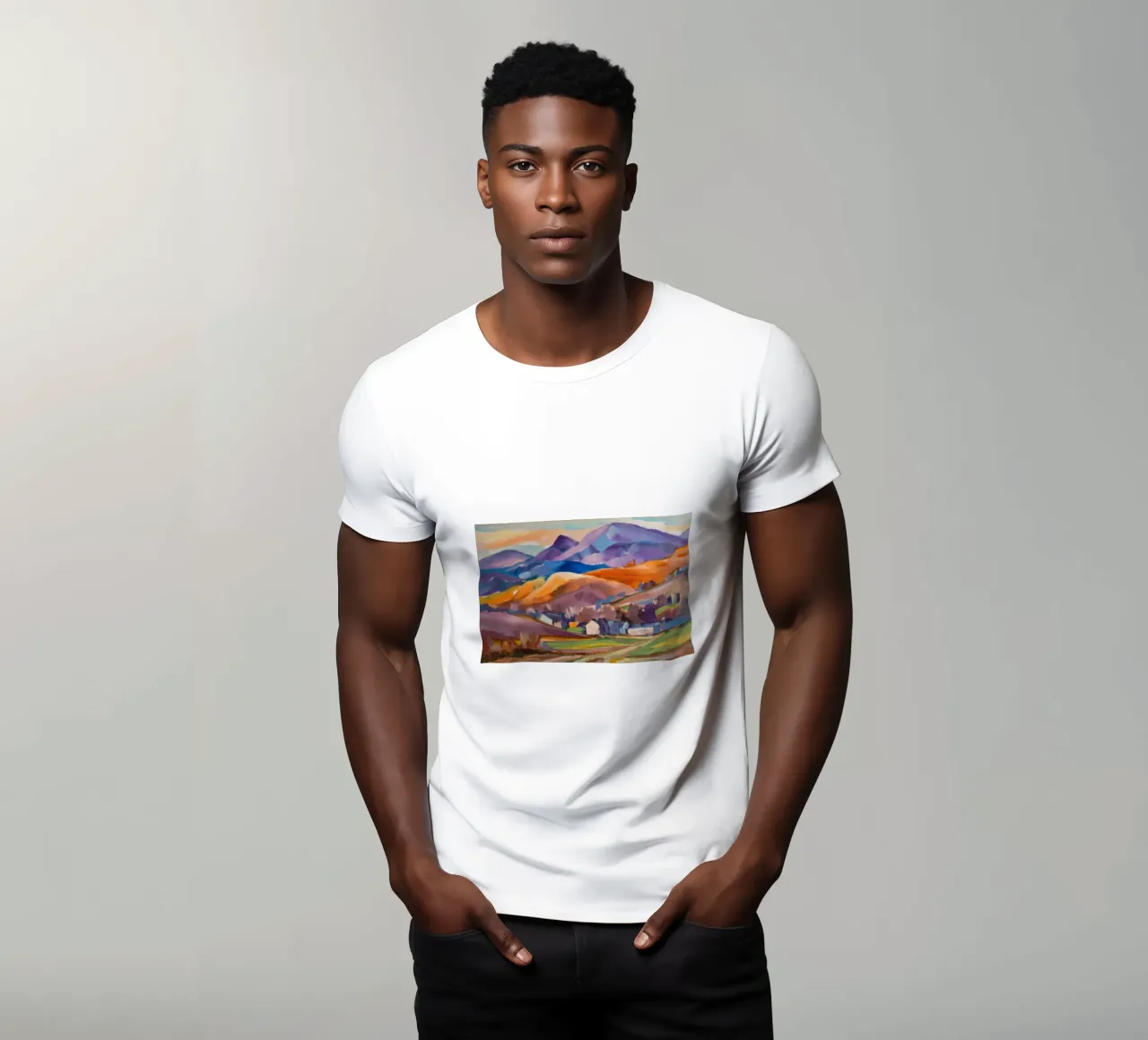Borgo della Valle d'Autunno t-shirt da Celestial Harmony