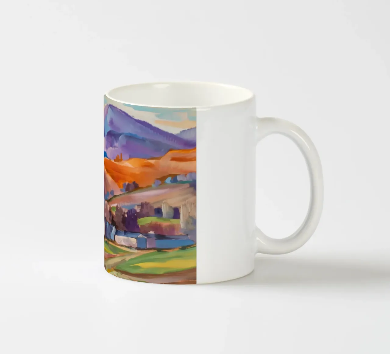 Borgo della Valle d'Autunno tazza in ceramica da Celestial Harmony