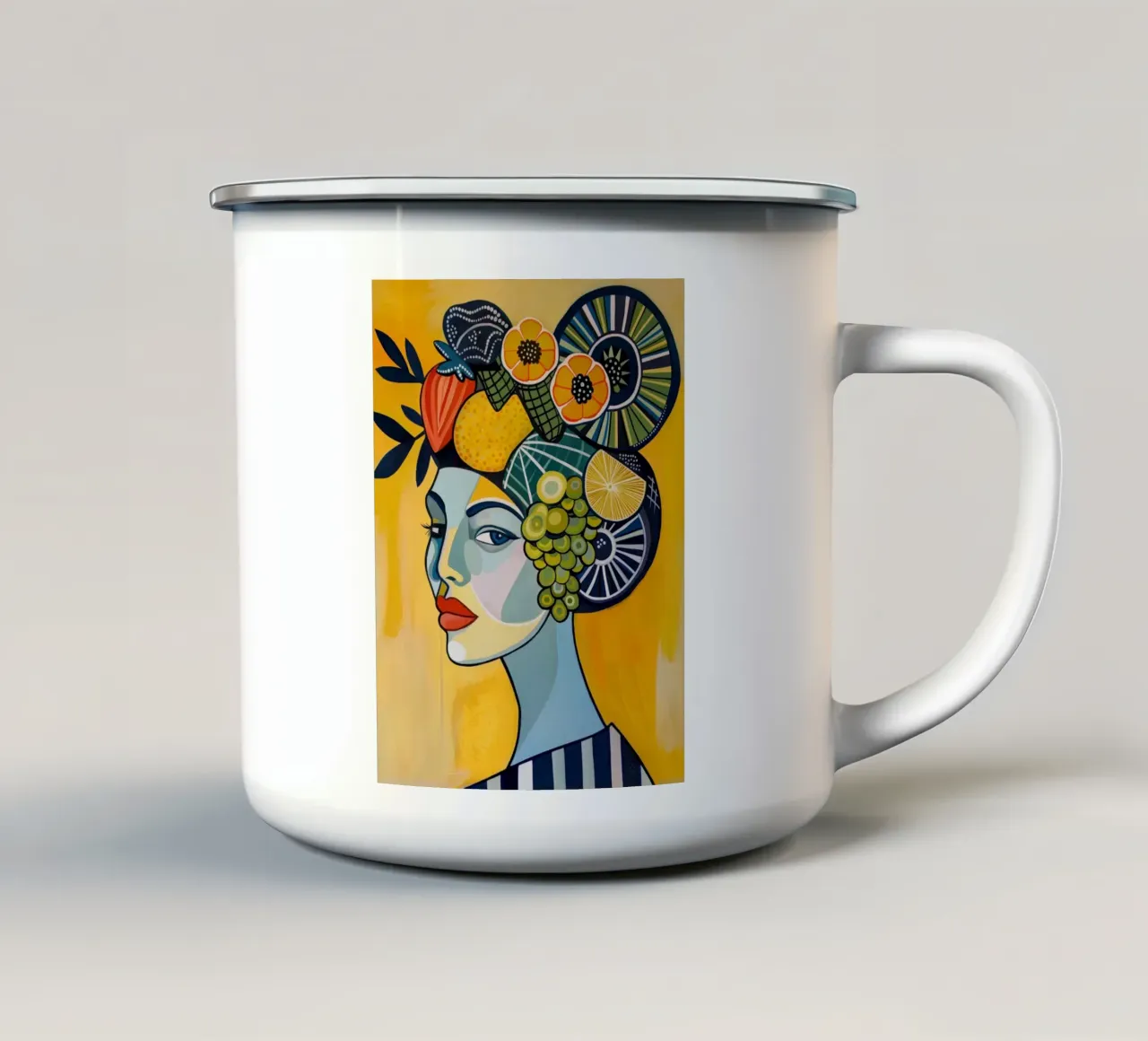 Arte da parete di Imagine tazza in smalto da Imagine