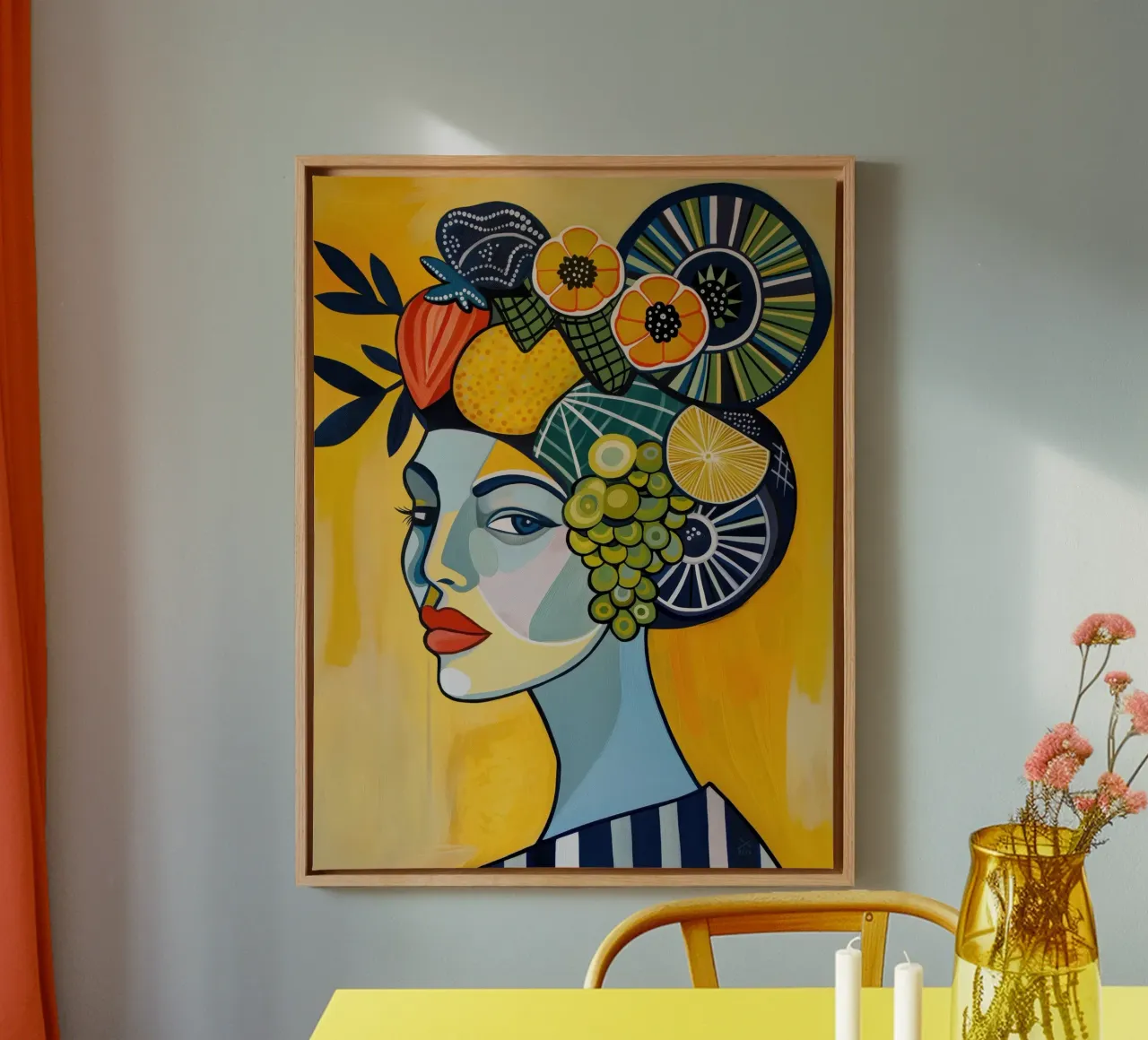 Muurkunst van Imagine canvas met Baklijst van Imagine